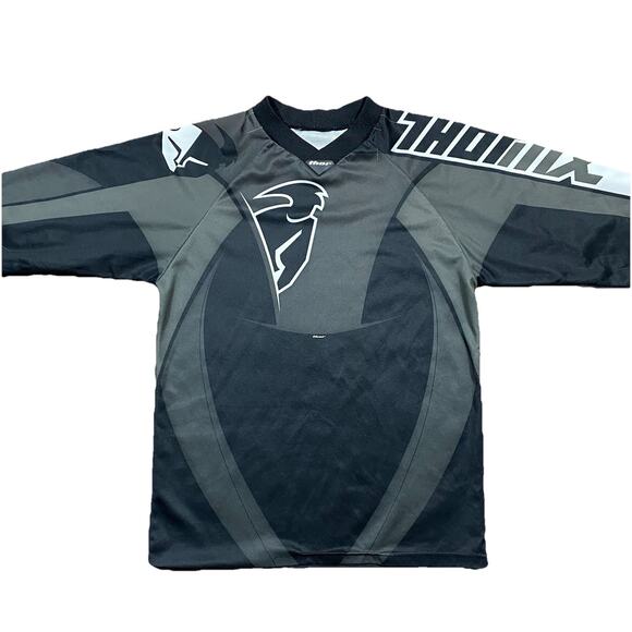 Thor Phase Motocross Jersey 2005 Black Gray MX Dirt Bike Off Road XL - Picture 2 of 14
